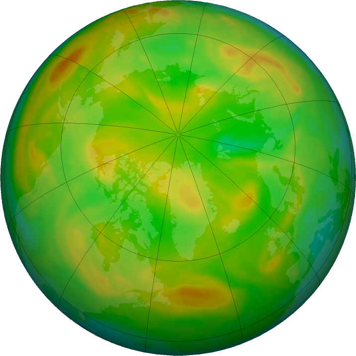 Arctic ozone map for 04 June 2022